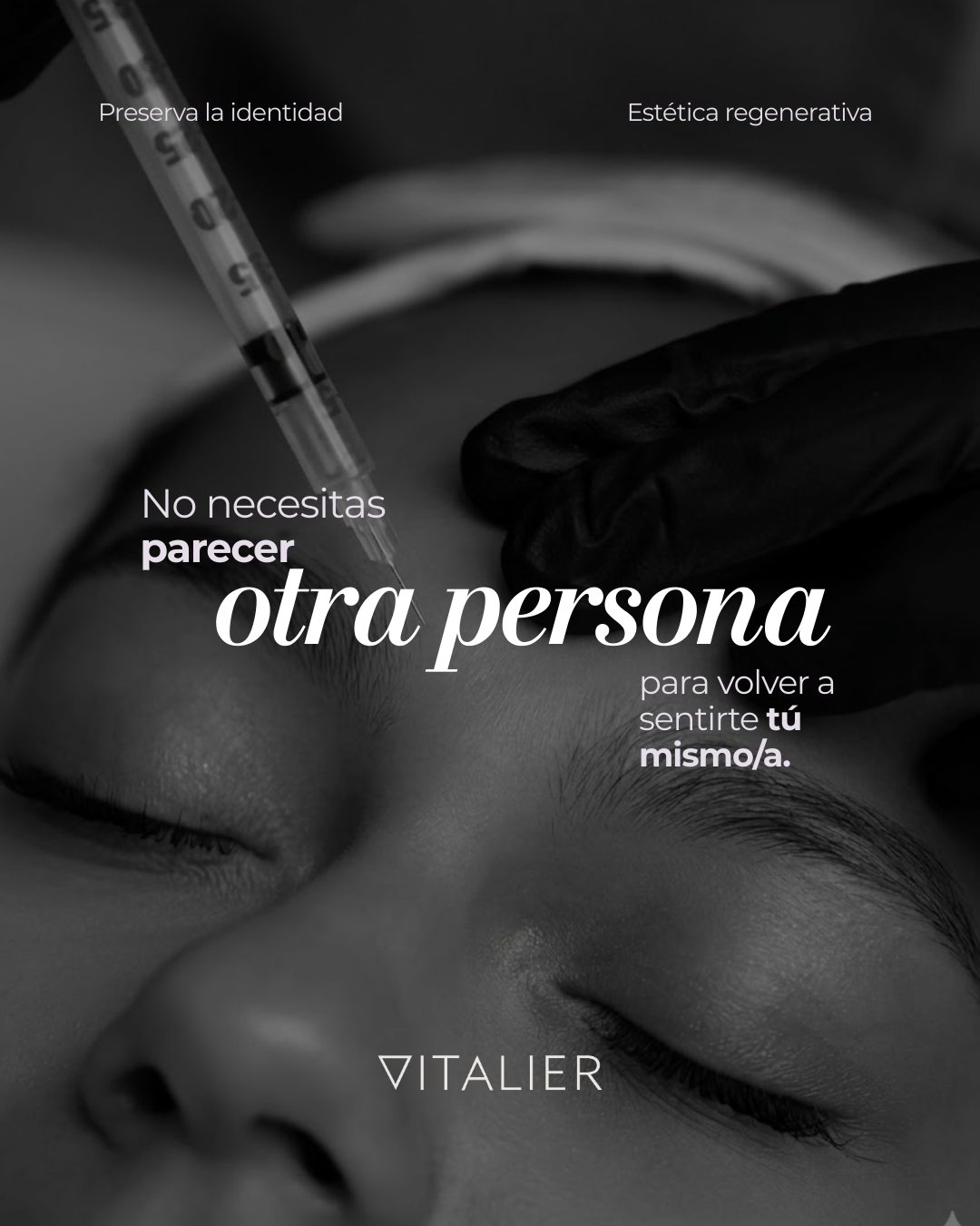 Aplicación de tratamiento inyectable facial en VITALIER Clínica Estética, Tegucigalpa